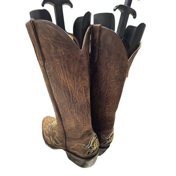 NCAA Appalachian State Mountaineers Embroidered Distressed Men's Gameday Boots‎ - Picture 7 of 15